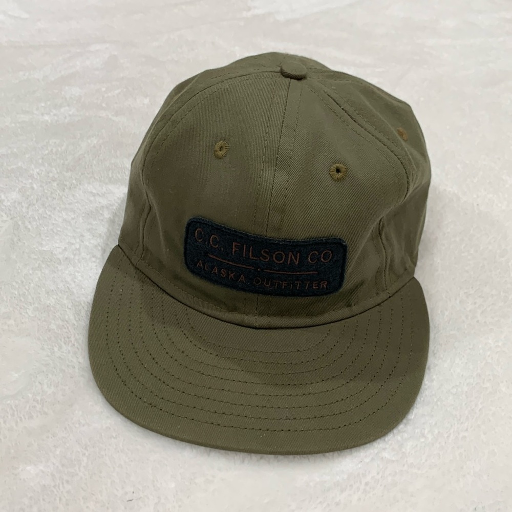 Filson Vintage Authentic OS RANGE HAT green with leather back (unisex)